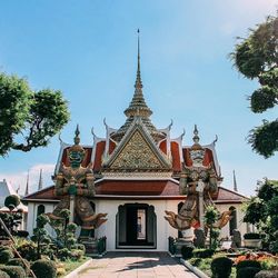 Low angle view of temple