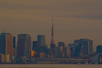 Tokyo city view at morning