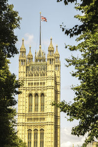 Low angle view of building against sky