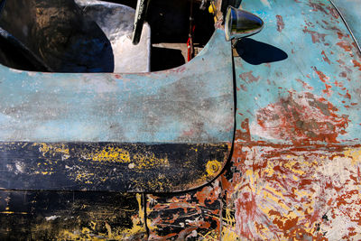 Close-up of rusty metal