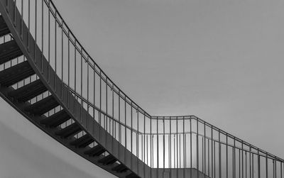 Low angle view of bridge against sky