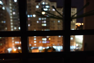 Defocused lights at night