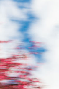 Defocused image of sea against sky