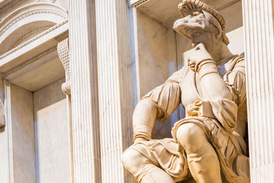 Low angle view of statue