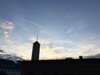 Low angle view of built structure against sky