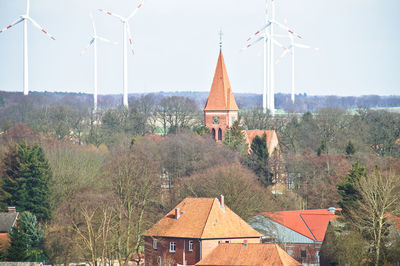 Built structure with trees in background