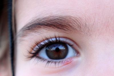 Cropped portrait of girl