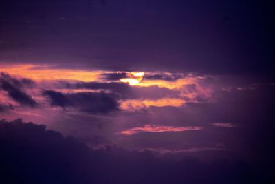 Scenic view of sky at sunset