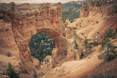 View of rock formations