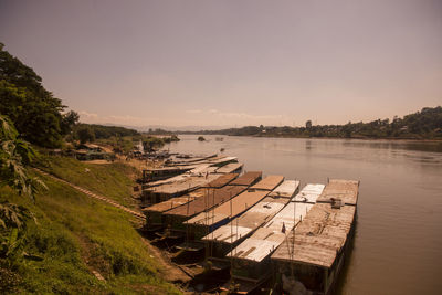 Scenic view of river against sky