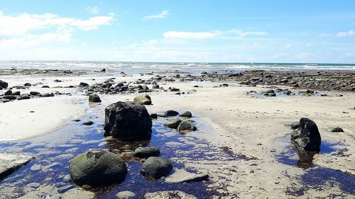 Scenic view of sea against sky