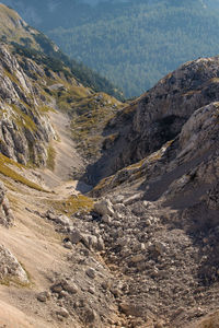 Scenic view of mountain range