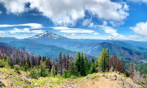 Panoramic view of landscape against sky