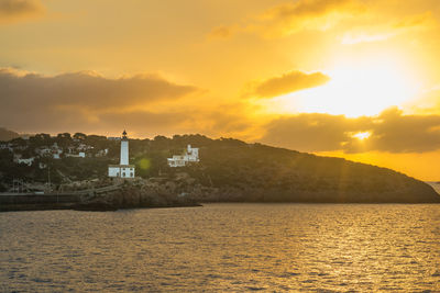 Early morning view of eivissa from the port area