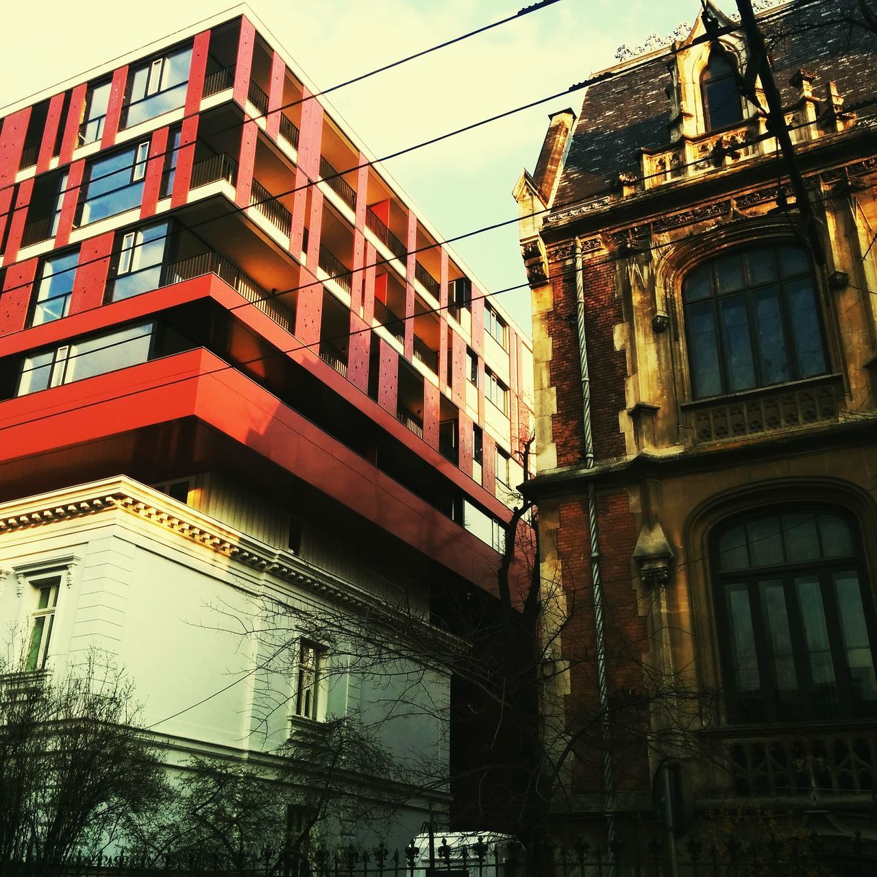 LOW ANGLE VIEW OF BUILDINGS