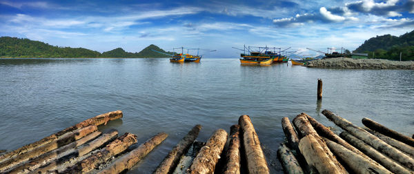 Scenic view of sea against sky