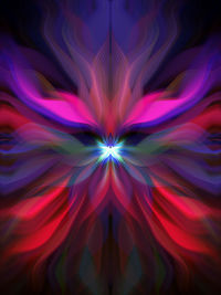 Digital composite image of light painting