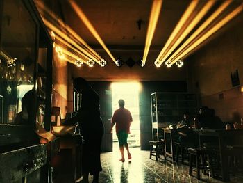 Interior of subway station