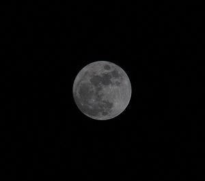 Low angle view of moon in sky