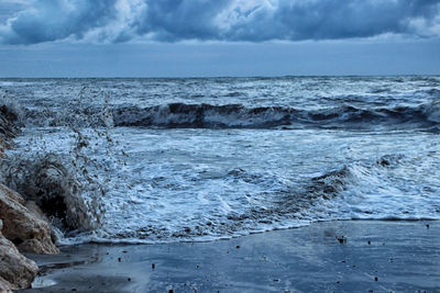 Scenic view of sea against sky