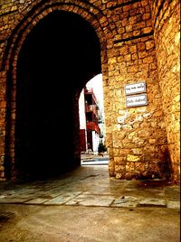 Entrance of old building