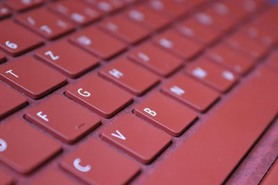 Close-up of computer keyboard