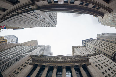 Low angle view of buildings against sky