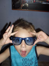 Close-up portrait of boy