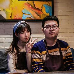 Portrait of happy boy outdoors