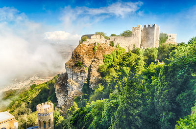 Panoramic view of historic building against sky