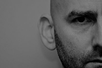 Close-up portrait of man