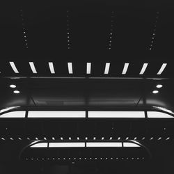 Illuminated stage in city