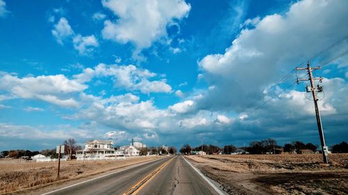 View of road passing through landscape