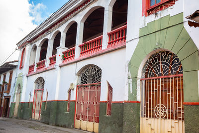 Beautiful streets of the heritage town of salamina located at the caldas department in colombia.