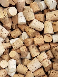 Full frame shot of firewood