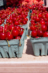 Close up of red fruit 