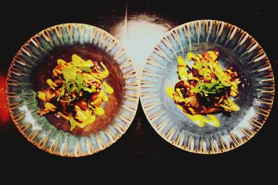 Close-up of fruits on plate