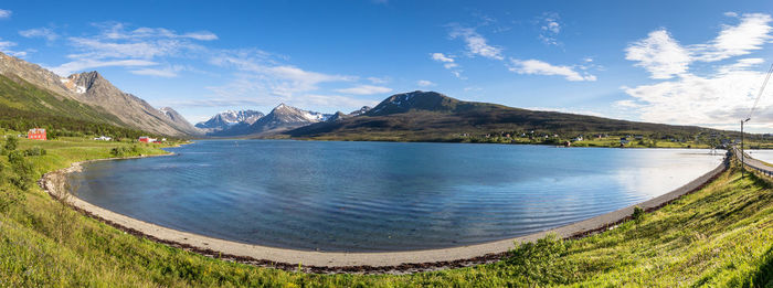 Panoramic shot of lake