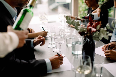 Group of people at restaurant