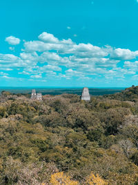 Scenic view of land against sky