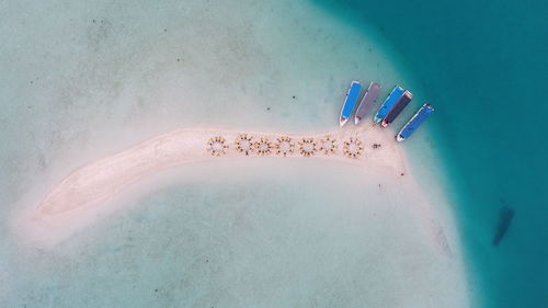 Low section of woman on beach