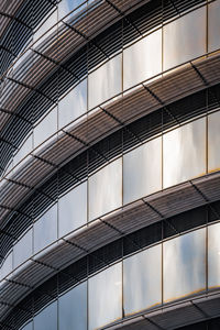 Low angle view of modern building against sky