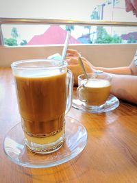 Close-up of drink on table