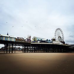 Amusement park against sky