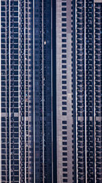 Full frame shot of building in city, image textures of balconies of many rooms