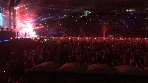 Crowd at music concert