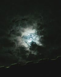 Scenic view of moon against sky at night