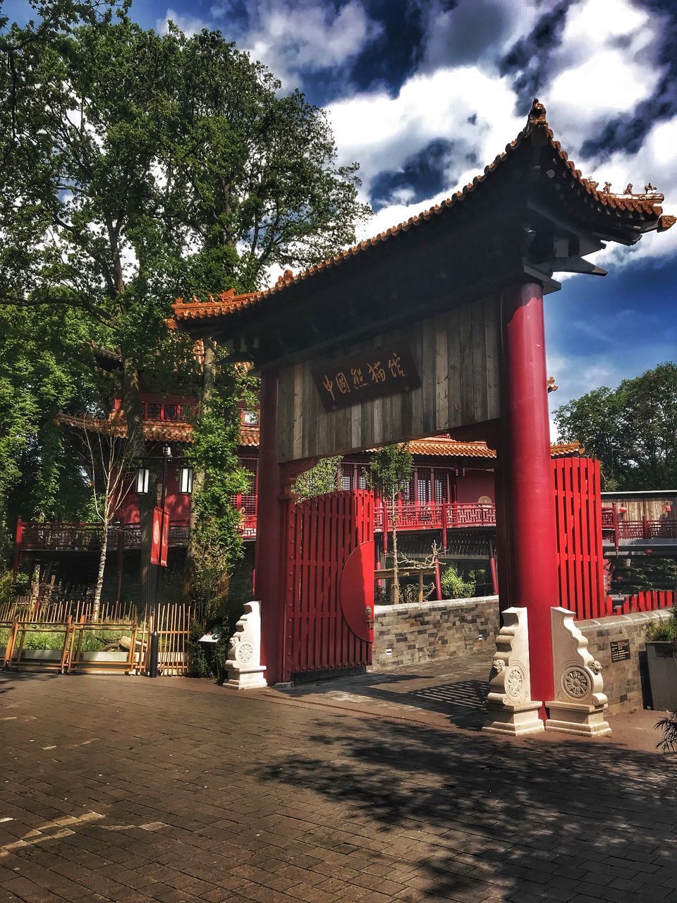 TEMPLE AGAINST BUILDING