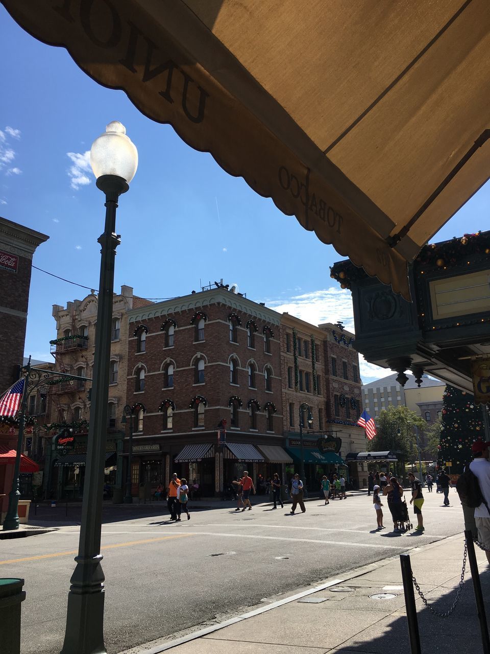 LOW ANGLE VIEW OF A TOWN