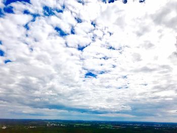 Scenic view of cloudscape against blue sky